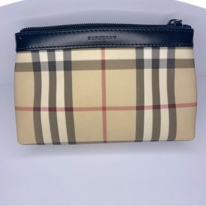 Burberry London Nova Check 5x7 Cosmetic Bag/Coin Purse | Made in Italy LIKE NEW